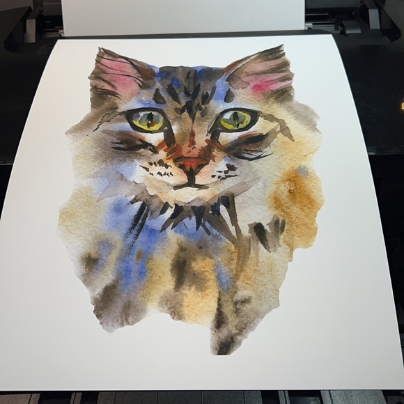 Cute Cat Portrait Wall Art Print Poster Unframed - Picture 10 of 16